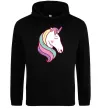 Жіноча толстовка (худі) Heart unicorn Чорний фото