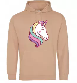 Женская толстовка (худи) Cute unicorn Серый меланж фото
