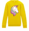 Детский Свитшот Heart unicorn Солнечно желтый Детский Свитшот Heart unicorn Солнечно желтый фото