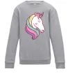 Детский Свитшот Heart unicorn Серый меланж Детский Свитшот Heart unicorn Серый меланж фото
