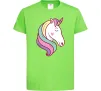 Детская футболка Heart unicorn Лаймовый Детская футболка Heart unicorn Лаймовый фото