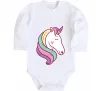 Дитячий бодік Heart unicorn Білий фото