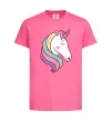 Детская футболка Heart unicorn Ярко-розовый фото