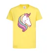 Детская футболка Heart unicorn Лимонный фото