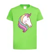 Детская футболка Heart unicorn Лаймовый фото
