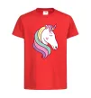 Детская футболка Heart unicorn Красный фото