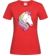 Жіноча футболка Heart unicorn Червоний Жіноча футболка Heart unicorn Червоний фото