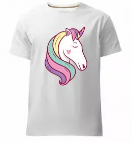 Мужская премиум футболка Одноріг з зіркою Белый фото