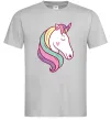 Мужская футболка Heart unicorn Серый Мужская футболка Heart unicorn Серый фото