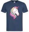 Мужская футболка Heart unicorn Темно-синий Мужская футболка Heart unicorn Темно-синий фото
