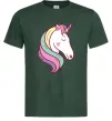 Мужская футболка Heart unicorn Темно-зеленый Мужская футболка Heart unicorn Темно-зеленый фото