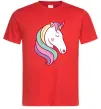 Мужская футболка Heart unicorn Красный Мужская футболка Heart unicorn Красный фото