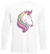 Лонгслив Heart unicorn Белый фото