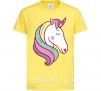 Детская футболка Heart unicorn Лимонный фото