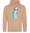 Мужская толстовка (худи) Блакитний єдиноріг Песочный Мужская толстовка (худи) Блакитний єдиноріг Песочный фото