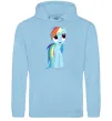 Женская толстовка (худи) Блакитний єдиноріг Голубой фото
