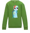 Детский Свитшот Блакитний єдиноріг Лаймовый фото