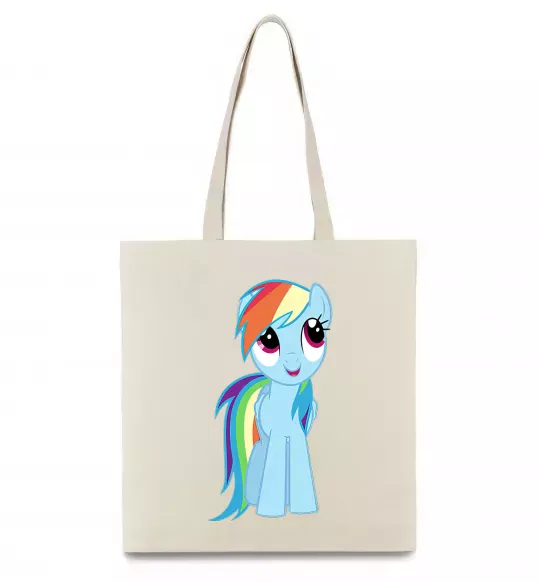 Эко-сумка Блакитний єдиноріг Бежевый фото