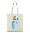 Эко-сумка Блакитний єдиноріг Бежевый фото