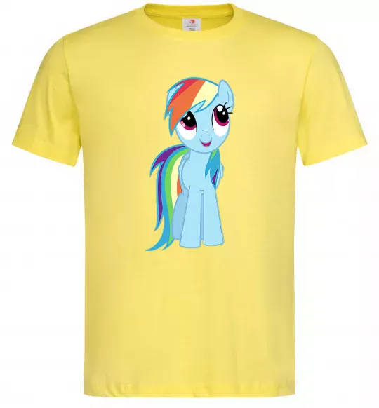 Чоловіча футболка Блакитний єдиноріг Лимонний фото