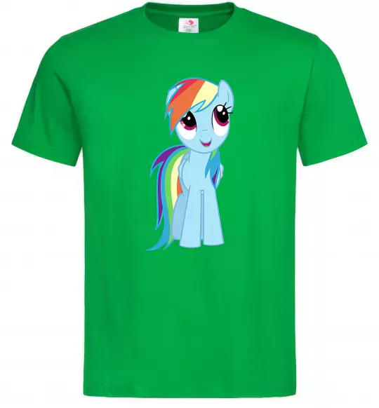 Чоловіча футболка Блакитний єдиноріг Зелений фото