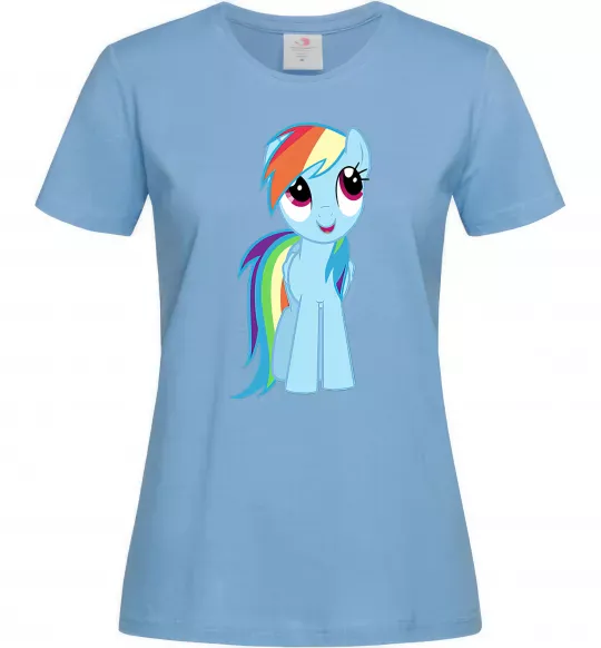 Женская футболка Блакитний єдиноріг Голубой фото