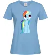 Женская футболка Блакитний єдиноріг Голубой Женская футболка Блакитний єдиноріг Голубой фото