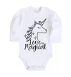 Детский боди Unicorn love Белый фото