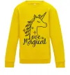 Детский Свитшот Unicorn love Солнечно желтый Детский Свитшот Unicorn love Солнечно желтый фото