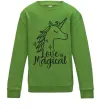 Детский Свитшот Unicorn love Лаймовый Детский Свитшот Unicorn love Лаймовый фото