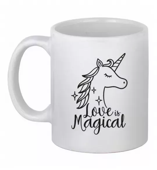 Чашка керамічна Unicorn love Білий фото