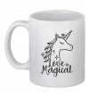 Чашка керамічна Unicorn love Білий фото