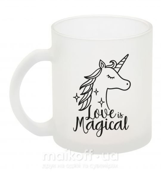 Чашка стеклянная Unicorn love Фроузен фото