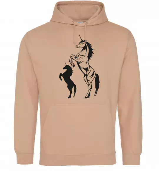 Мужская толстовка (худи) Єдиноріг Песочный фото