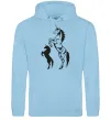 Жіноча толстовка (худі) Єдиноріг Блакитний Жіноча толстовка (худі) Єдиноріг Блакитний фото