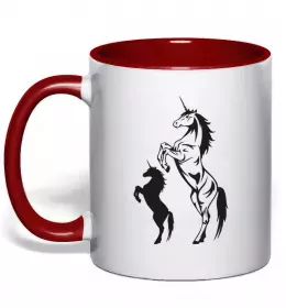 Чашка с цветной ручкой