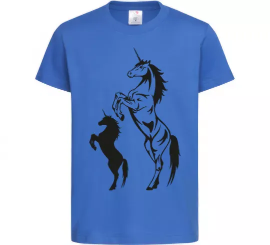 Детская футболка Єдиноріг Ярко-синий фото