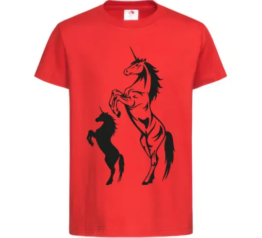Детская футболка Єдиноріг Красный фото
