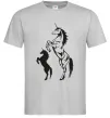Мужская футболка Єдиноріг Серый фото