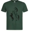 Мужская футболка Єдиноріг Темно-зеленый фото