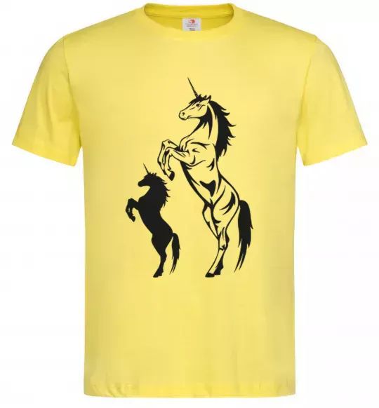 Мужская футболка Єдиноріг Лимонный фото