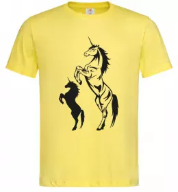 Мужская футболка Єдиноріг Лимонный фото