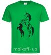 Мужская футболка Единорог Зеленый фото