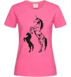 Жіноча футболка Єдиноріг Яскраво-рожевий фото