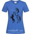 Женская футболка Единорог Ярко-синий фото
