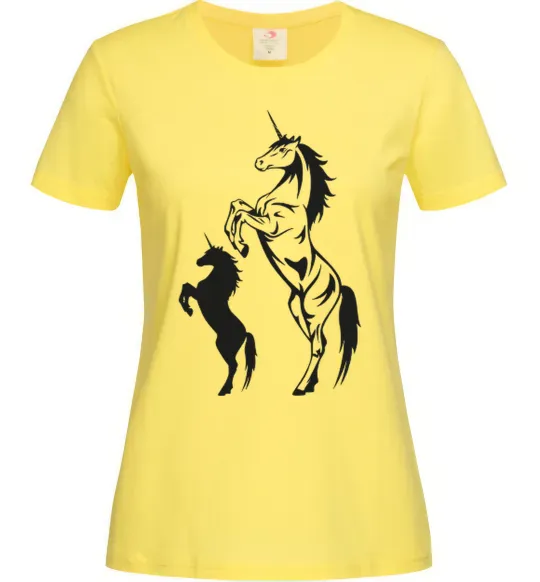 Жіноча футболка Єдиноріг Лимонний фото