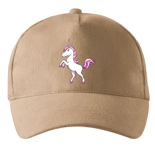 Кепка Рожевий єдиноріг Пісочний фото