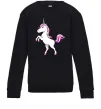 Детский Свитшот Рожевий єдиноріг Черный фото