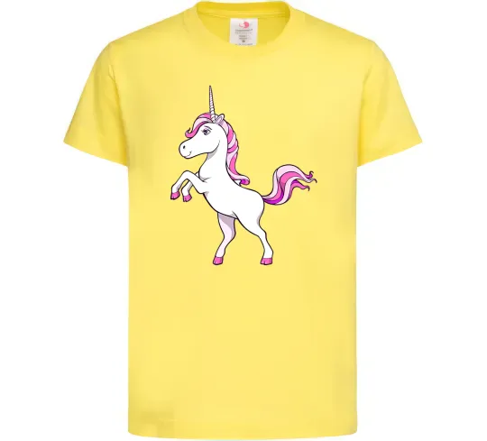 Детская футболка Рожевий єдиноріг Лимонный фото