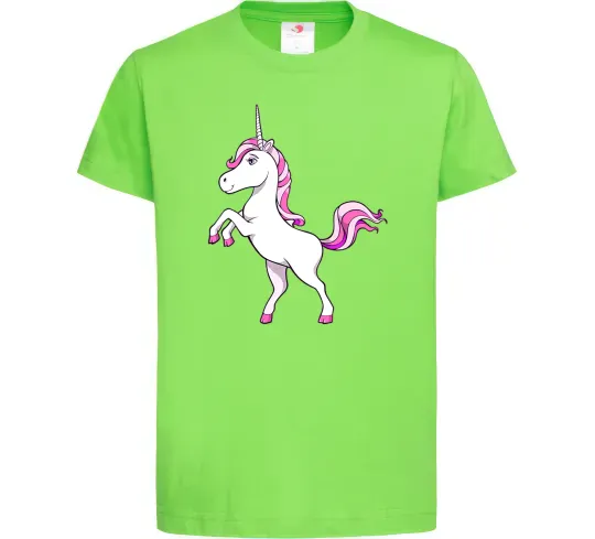 Детская футболка Рожевий єдиноріг Лаймовый фото
